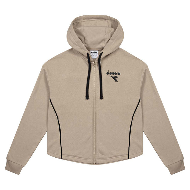 Dres tenisowy Diadora Tracksuit FZ damski beżowo-czarny