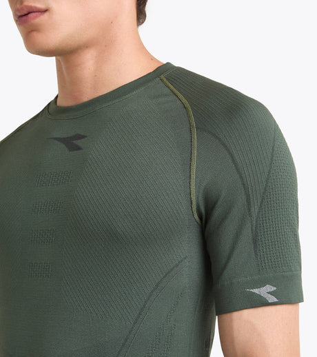 Koszulka kompresyjna Diadora SS T-shirt Stratozero ciemnozielona