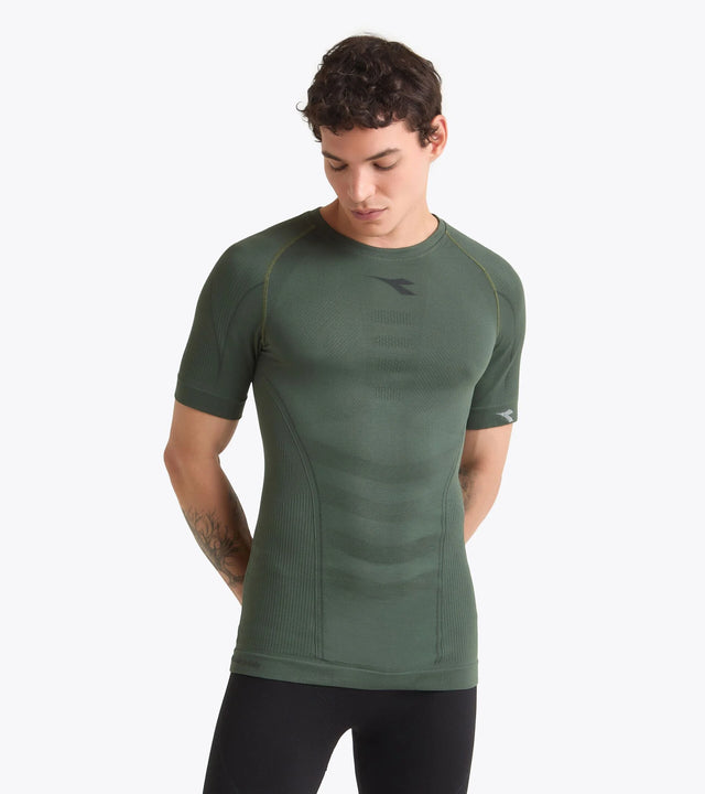 Koszulka kompresyjna Diadora SS T-shirt Stratozero ciemnozielona