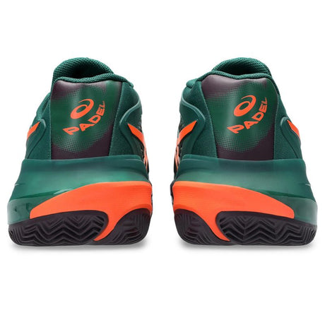 Buty do padla Asics Gel-Resolution X Padel zielono-pomarańczowe