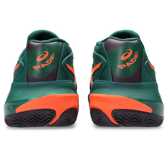 Buty do padla Asics Gel-Resolution X Padel zielono-pomarańczowe