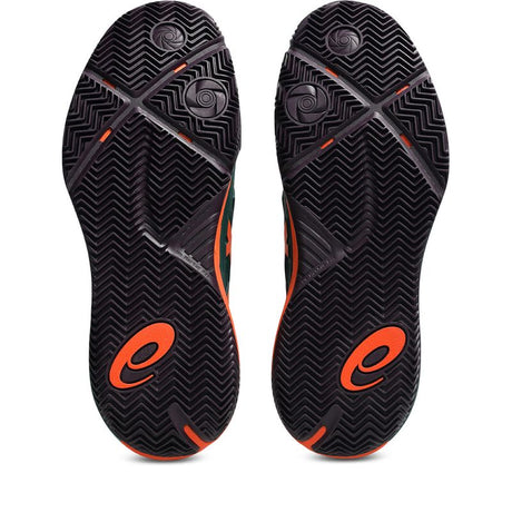 Buty do padla Asics Gel-Resolution X Padel zielono-pomarańczowe