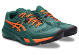 Buty do padla Asics Gel-Resolution X Padel zielono-pomarańczowe