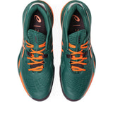 Buty do padla Asics Gel-Resolution X Padel zielono-pomarańczowe