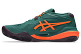 Buty do padla Asics Gel-Resolution X Padel zielono-pomarańczowe