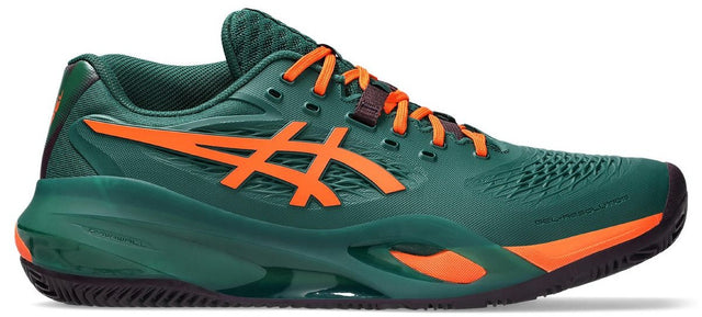 Buty do padla Asics Gel-Resolution X Padel zielono-pomarańczowe