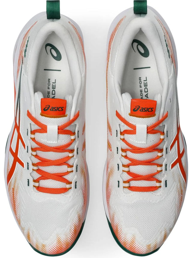 Buty do padla Asics Sonicsmash FF Padel biało-pomarańczowe