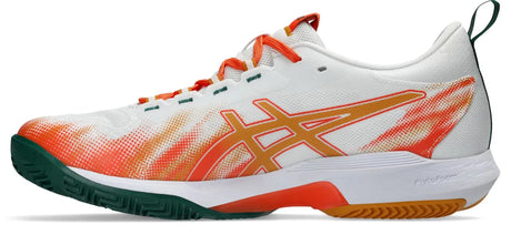 Buty do padla Asics Sonicsmash FF Padel biało-pomarańczowe