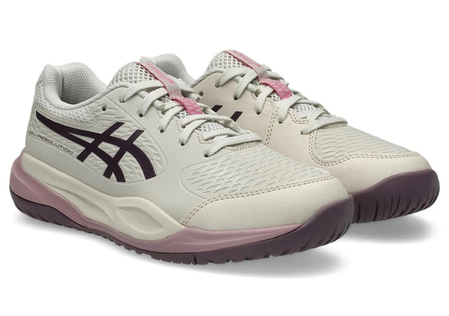 Buty tenisowe Asics Gel-Resolution X GS Clay JR beżowe