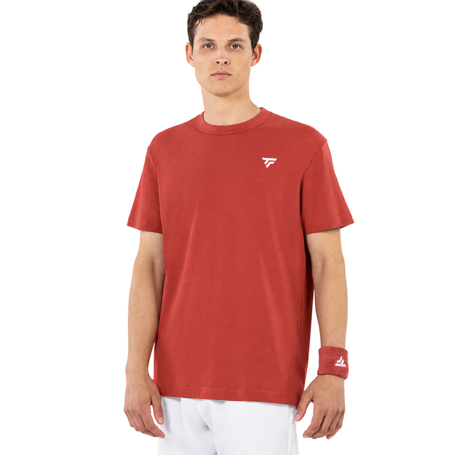 Koszulka tenisowa Tecnifibre Graphic Tee 2026 ceglana
