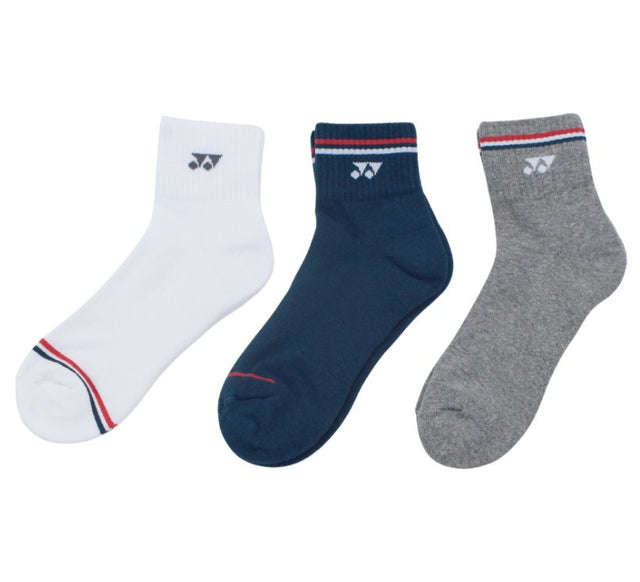 Yonex Quarter Sports Socks 19222EX 3 Pairs Multicolor