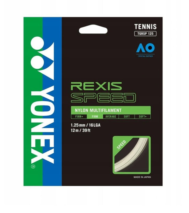 Naciąg tenisowy Yonex Rexis Speed (12m) - biały