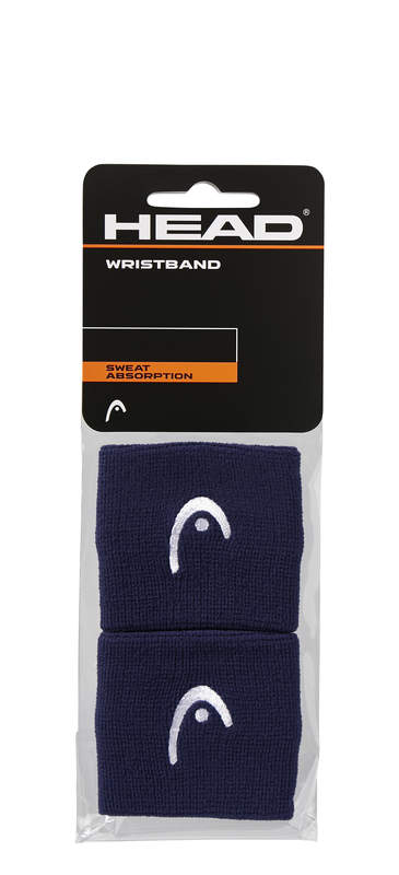 Frotki tenisowe Head Wristbands 2.5" granatowe