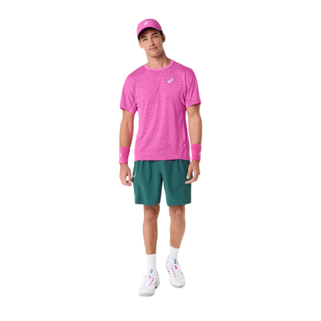 Koszulka sportowa Asics Match Jacquard SS Top różowa