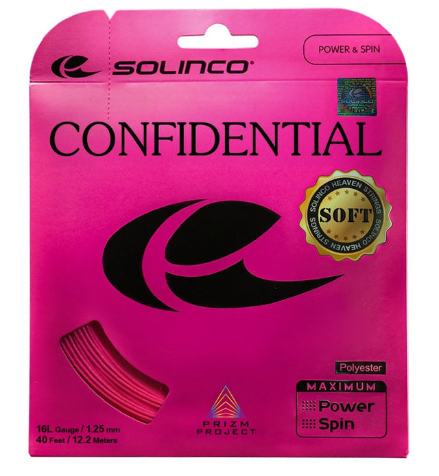 Naciąg tenisowy Solinco Confidential Soft 12.2m różowy
