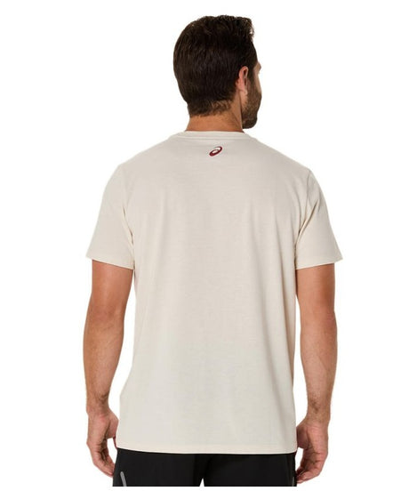 Koszulka sportowa Asics Chest Logo SS Tee beżowa