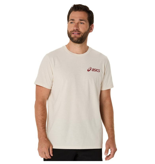 Koszulka sportowa Asics Chest Logo SS Tee beżowa