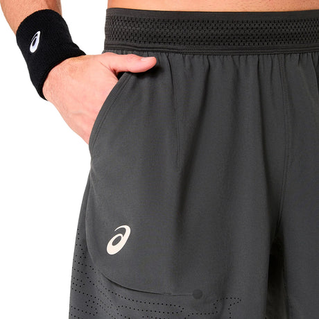Spodenki tenisowe Asics Match Laser Cut 7in Short grafitowe