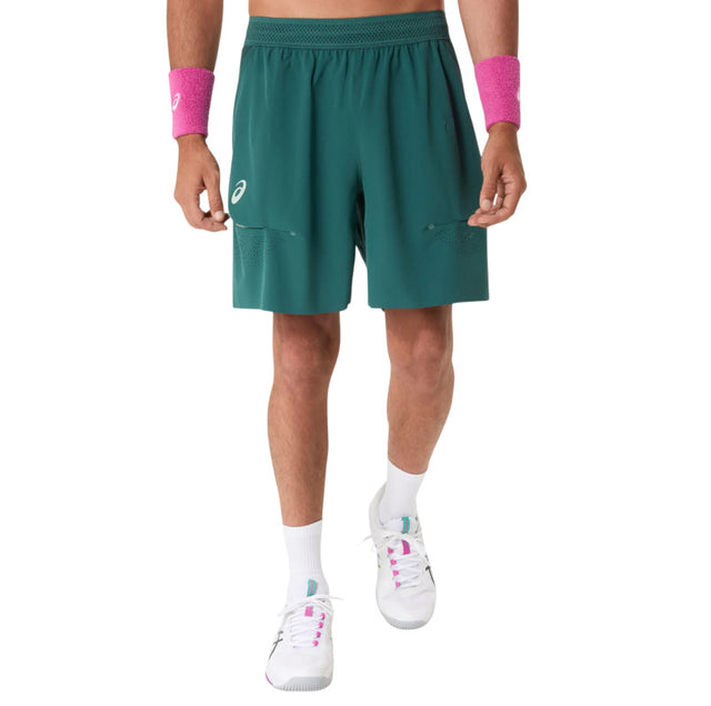 Spodenki tenisowe Asics Match Laser Cut Short turkusowe