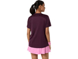 Koszulka tenisowa Asics Court SS Top damska bordowa
