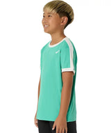 Koszulka tenisowa chłopięca Asics Boys Tennis SS Top zielona