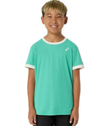 Koszulka tenisowa chłopięca Asics Boys Tennis SS Top zielona