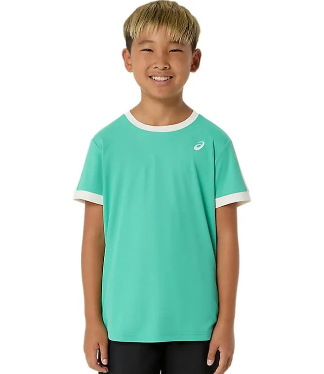Koszulka tenisowa chłopięca Asics Boys Tennis SS Top zielona