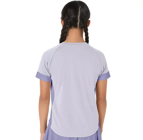 Koszulka tenisowa dziewczęca Asics Girls Tennis SS Top fioletowa