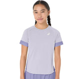 Koszulka tenisowa dziewczęca Asics Girls Tennis SS Top fioletowa