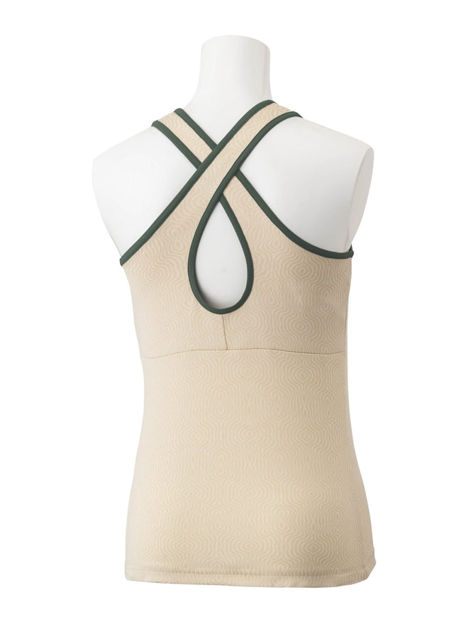 Top tenisowy Yonex RG Tank beżowy