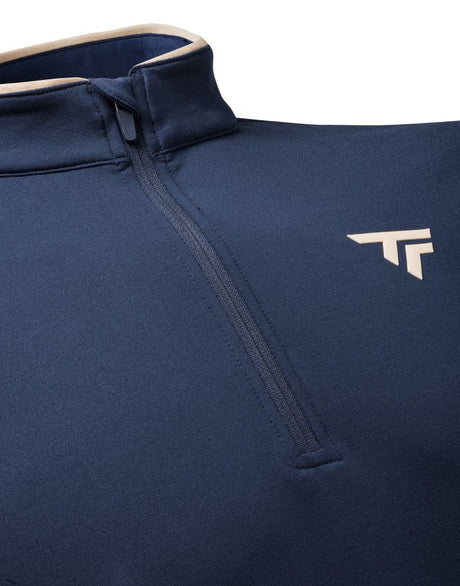 Bluza tenisowa Tecnifibre Thermo Zip granatowa