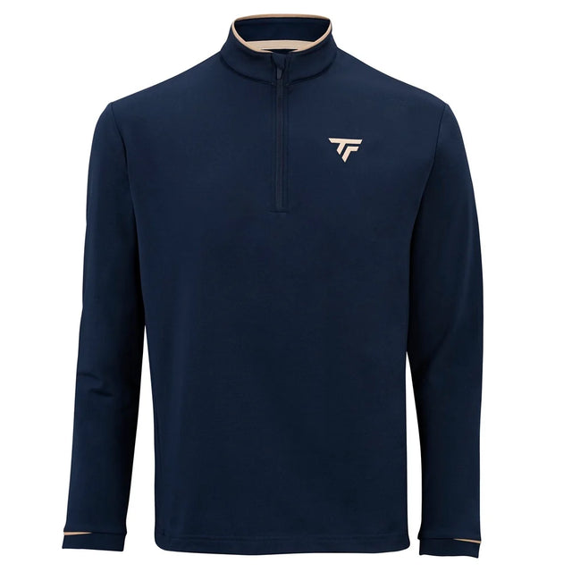 Bluza tenisowa Tecnifibre Thermo Zip granatowa