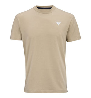 Koszulka tenisowa Tecnifibre Graphic 2025 beżowa