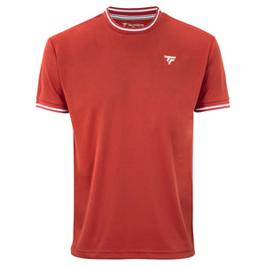 Koszulka tenisowa Tecnifibre Team Tech Tee ceglana