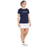 Tecnifibre Women's Club Cotton Tee Tennis T-Shirt Navy