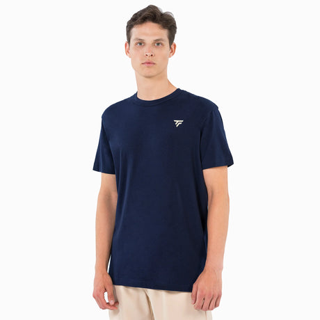 Koszulka tenisowa Tecnifibre Graphic Tee granatowa