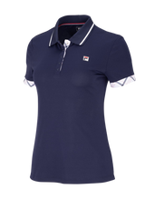 Koszulka tenisowa Fila Polo Zea granatowa