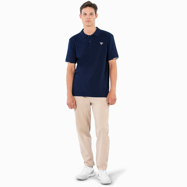Koszulka tenisowa Tecnifibre Polo Pique granatowa