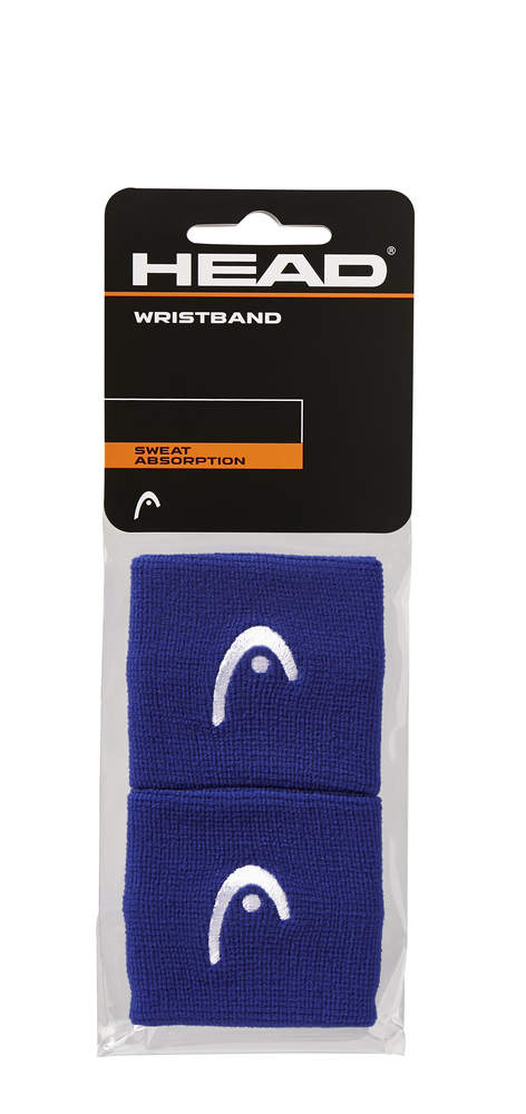 Frotki tenisowe Head Wristbands 2.5" niebieskie