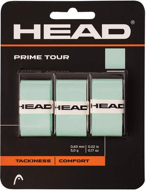 Owijki tenisowe wierzchnie Head Prime Tour x3 jasnomiętowe