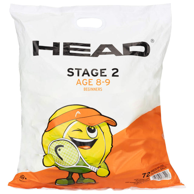 Piłki tenisowe juniorskie Head T.I.P. Orange Polybag (72 szt.)