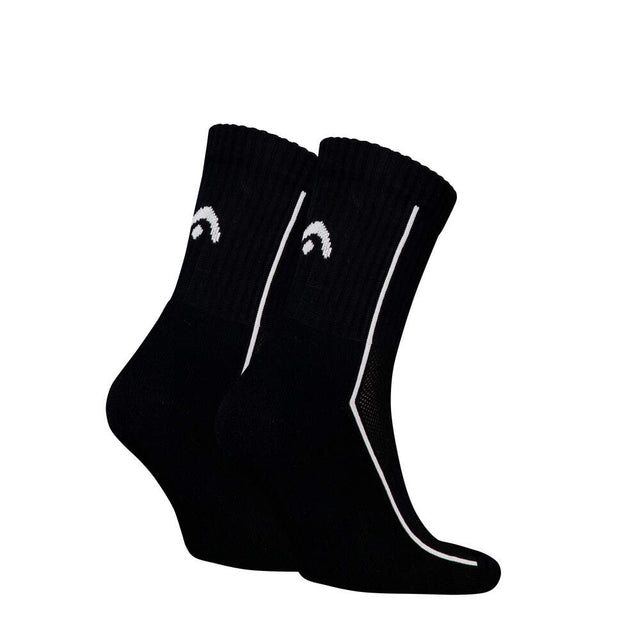 Skarpety tenisowe Head Socks Tennis 2P Performance Short Crew czarne