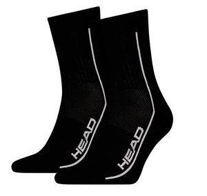 Skarpety tenisowe Head Socks Tennis 2P Performance Short Crew czarne