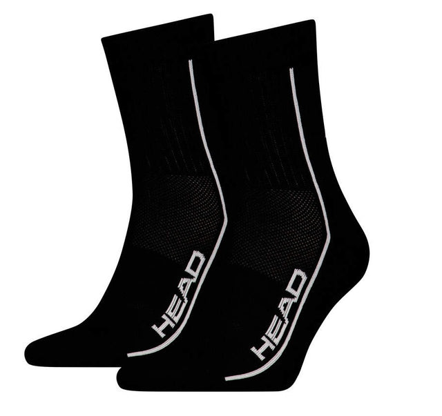 Skarpety tenisowe Head Socks Tennis 2P Performance Short Crew czarne