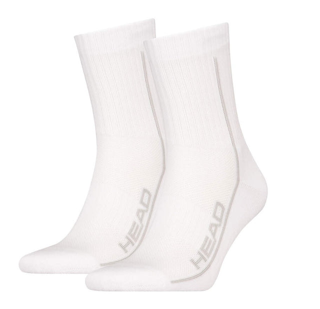 Skarpety tenisowe Head Socks Tennis 2P Performance Short Crew białe