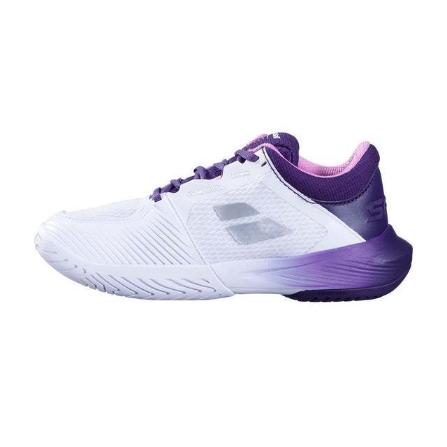Buty tenisowe damskie Babolat SFX 4 AC biało-fioletowe