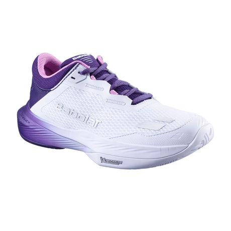 Buty tenisowe damskie Babolat SFX 4 AC biało-fioletowe