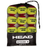 Piłki tenisowe juniorskie Head Stage 3 Red (12 szt.)
