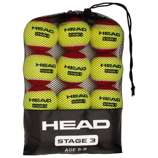 Piłki tenisowe juniorskie Head Stage 3 Red (12 szt.)