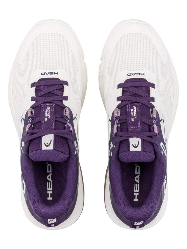 Buty do padla Head Motion Team 1.5 Padel damskie biało-fioletowe